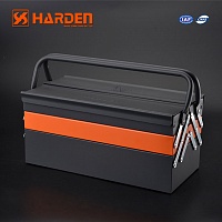 Ящик для инструментов металлический раскладной 530 мм.// HARDEN