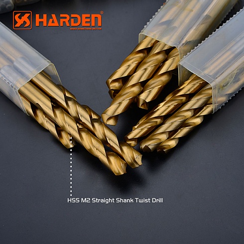 Сверло по металлу, 3,5 мм, сталь HSS M2, 2 шт. // HARDEN