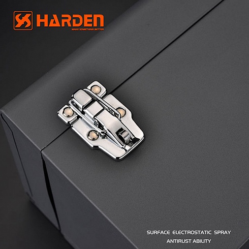Ящик для инструментов металлический с металлической фурнитурой, 430X180X190 // HARDEN